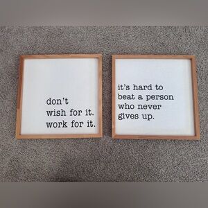 Inspirational Quote Wall Art Set